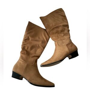 Suede Women's Mid- Calf  Boots